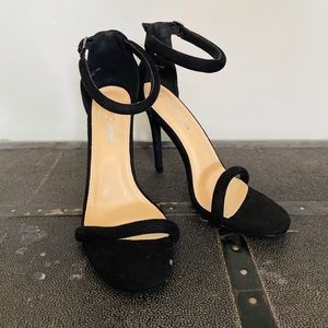 Black Strap Heels